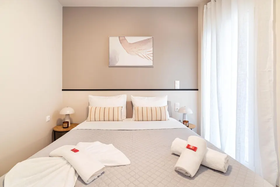 חדר שינה, דירת Airbnb באתונה